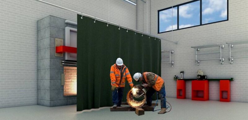 How to Secure Welding Curtains in Windy Oklahoma Tornado Alley Conditions