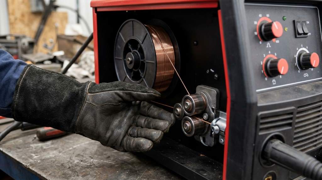Proper MIG welding gun angle on steel joint