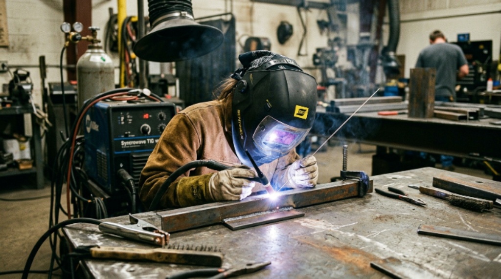 Beginner using a TIG welder on mild steel
