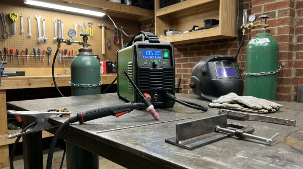TIG welding mild steel setup for beginners